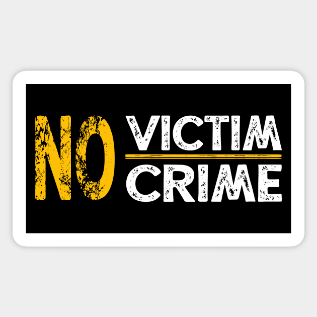 No Victim No Crime Sticker by The Libertarian Frontier 